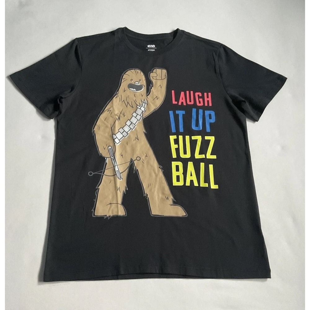Star Wars‎ Chewbacca Laugh It Up Fuzz Ball T-Shirt Teen XXL Boys